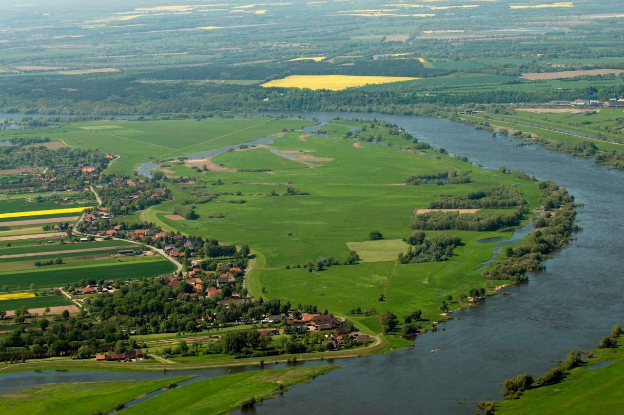 Ferienwohnung Am Elbdeich Bleckede Esterno foto